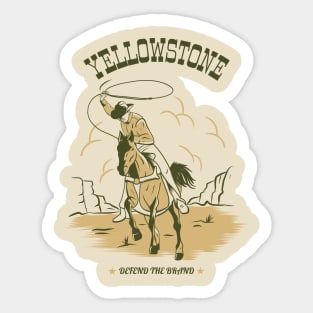 Yellowstone Defend The Brand Sticker